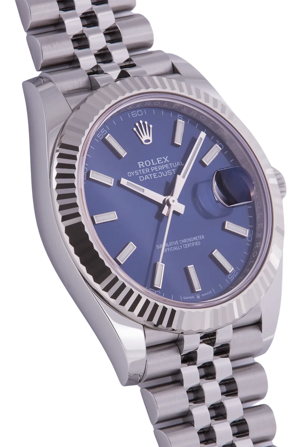 Rolex Datejust 41 Blue Fluted Jubilee 126334-0002